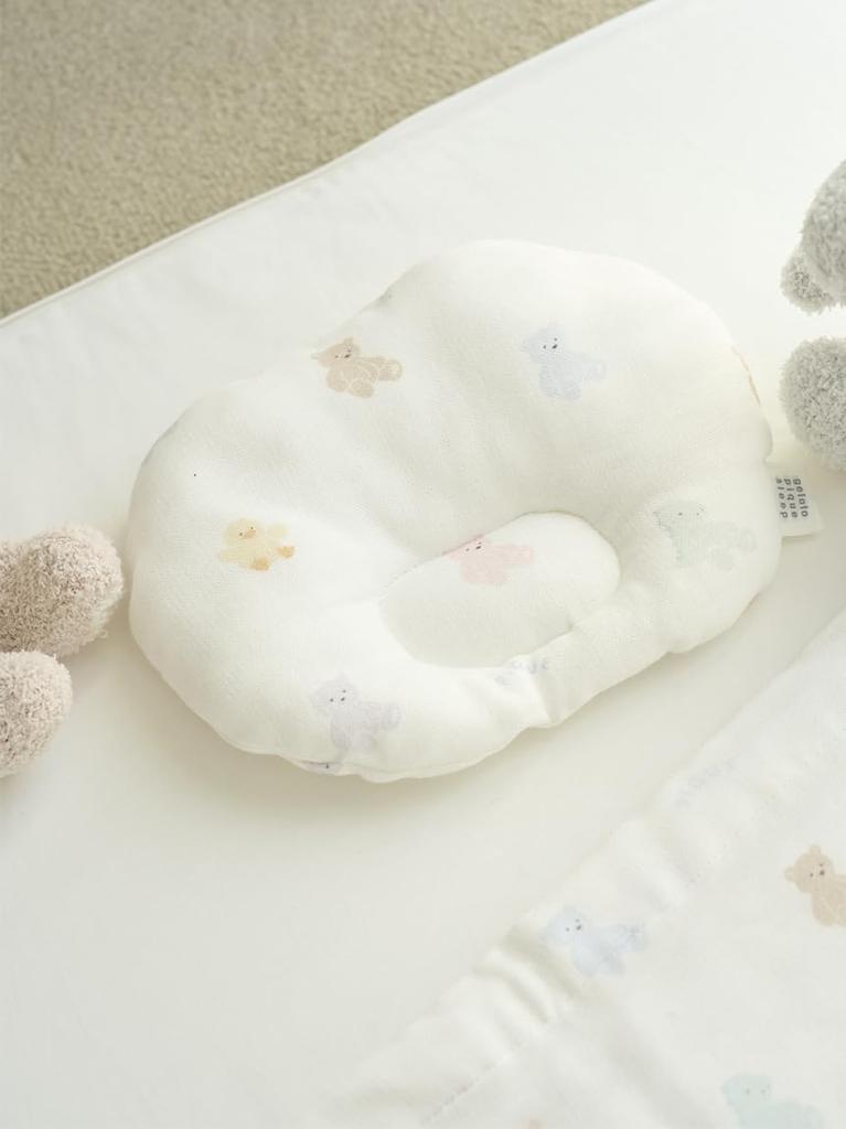Plush Gauze Pillow PSGG252839OWHTF [Sleep][Baby]