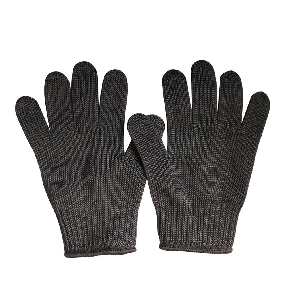 

1 шт., перчатки HPPE с защитой от порезов уровня 5, защитные перчатки с защитой от порезов и ударов, нержавеющая стальная проволока, металлическая сетка, кухонные защитные перчатки для мясника XL