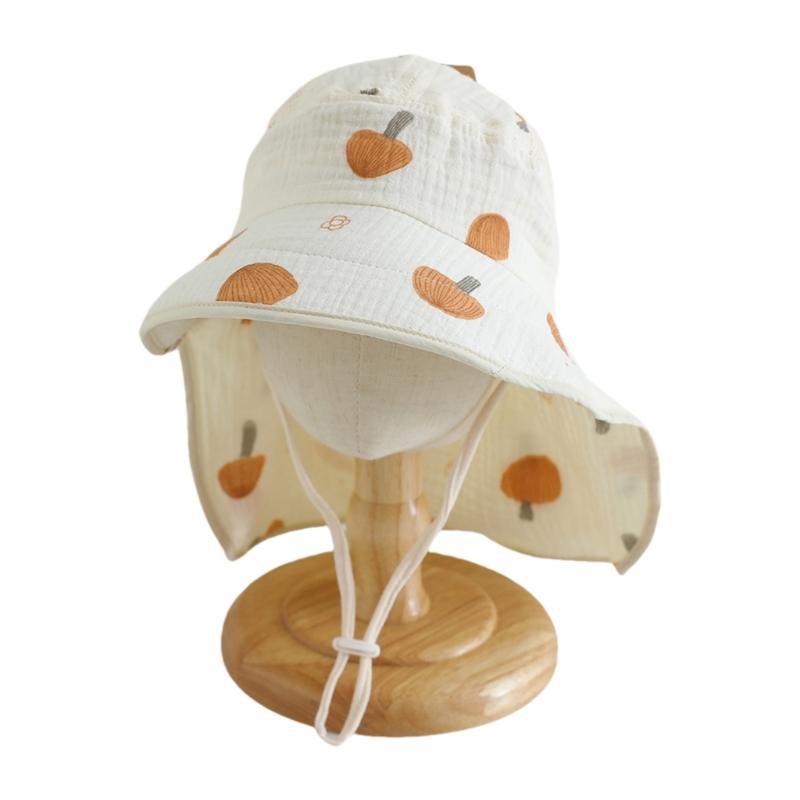

Toddler Sun Protection Hat Lightweight and Comfortable Fisherman Caps Stylish Shawl Headwear for Outdoor Activity