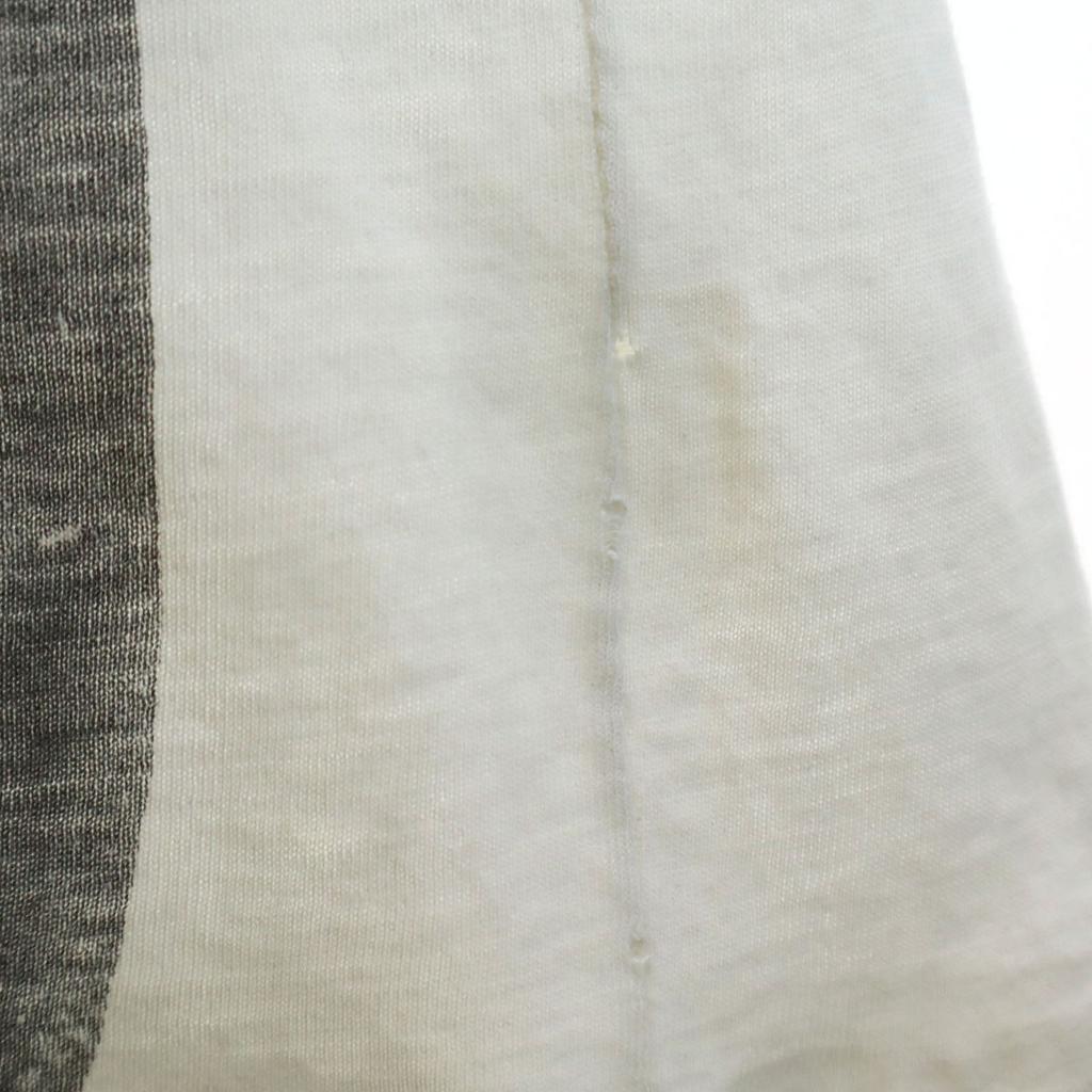 GAMMEL 90-talls Kortarmet T-skjorte Hvit system Enkeltsøm Herre Brukt