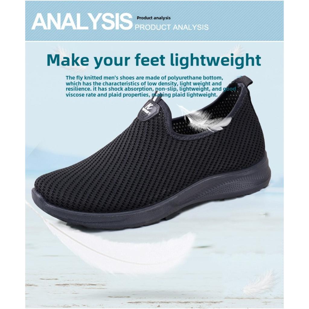 Men's Shoes Spring,Casual Shoes Breathable Flyknit Sneakers