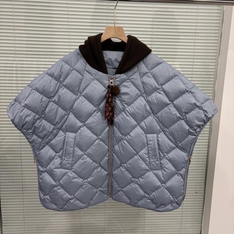 2026 European Winter White Duck Down Hooded Vest: Trendy, Loose-Fit, Plus Size Women's Fashion