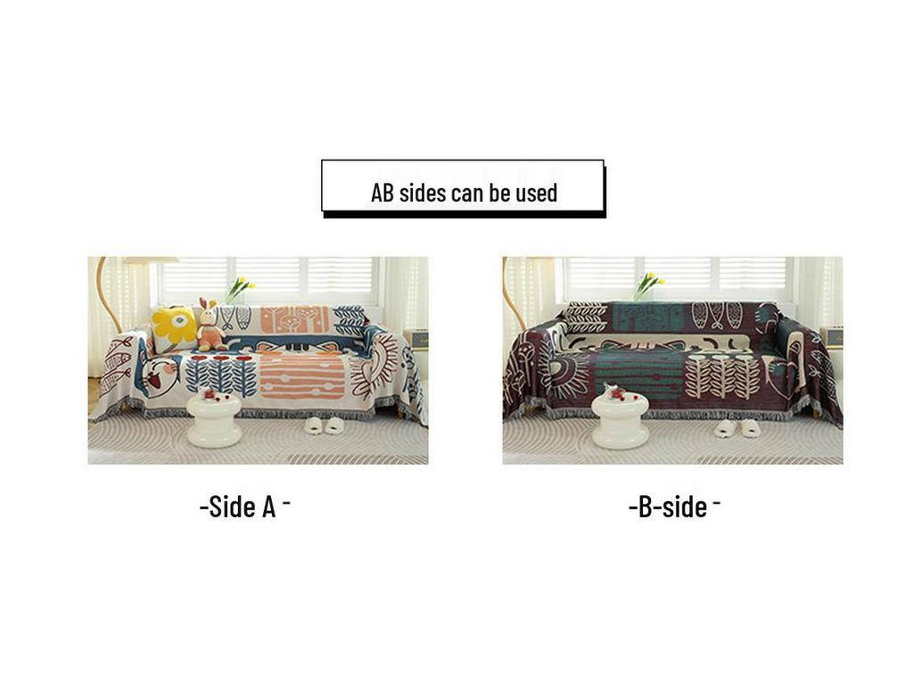 American Graffiti Sofa Towel: Stylish, Moisture-Proof Picnic Mat, Living Room Rug, Camping Blanket & Sofa Cushion Cover.