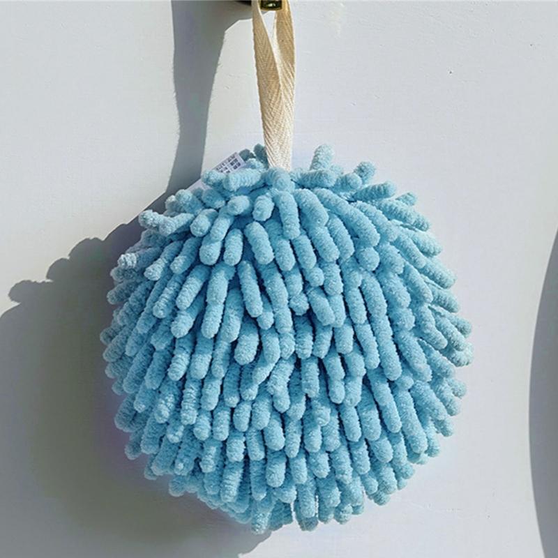 4Pcs Chenilles Hand Towel Wiping Cleaning Balls Quick Drying NonFading Color for Domestic and Office Cleaning
