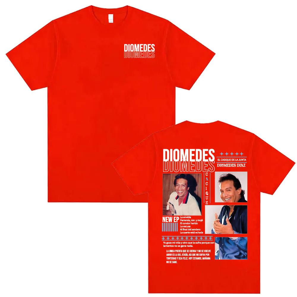 

Diomedes Diaz El Casique De La Junta Tour Cover T Shirts Men Women Summer Hip Hop Street Tshirt Cotton Cozy Oversized T Shirt XL