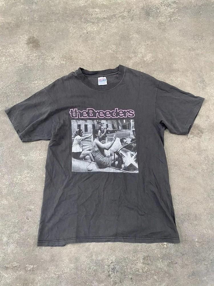 90’s The Breeders Band Tshirt Rare design basic black tee EL1108 Unisex T-Shirt XXXXL