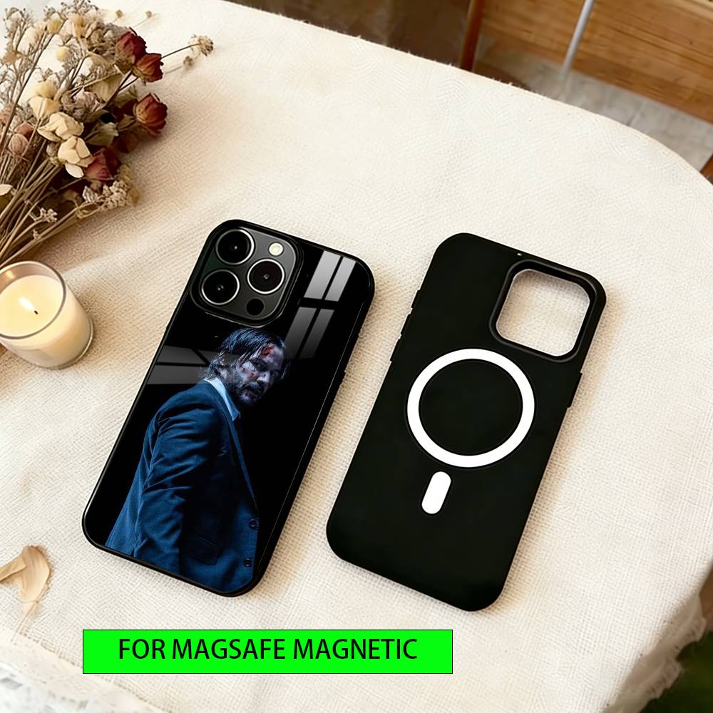 John Wick  Phone Case For iPhone17,16,15,14,13,12,11 Plus,Pro Magnetic For Magsafe Wireless Charging