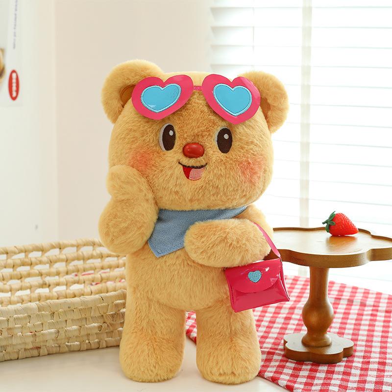 

Fashion Shoulder Bag Butter Bear Plush Toys Girl Birthday Gift Video Game City Redemption Doll Cloakroom Doll 35cm【0.28kg】