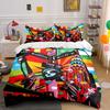 "Colorful New York Decor Set" Soft Skin-Friendly Bedding Set Includes 1 Duvet Cover And 2 Pillowcase Gift