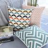 Modern Mediterranean Geometric Sofa Office Sofa Pillow Cute Embroidered Pillowcase Coreless