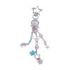 Lovely Girly Acrylics Star Floral Beaded Phone Chain Charm Versatile Bag Pendant Decoration and Keychain Holder
