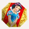 1pc Snow White Automatic Folding Umbrella, 8-Rib Portable & Foldable Design,  Highqualityy0722051