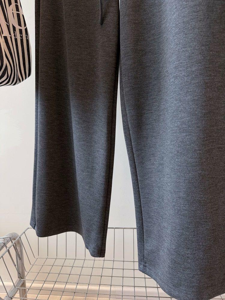 Spring Korean Drape High-Waisted Wide-Leg Pants - Flattering for Pear-Shaped Figures, Casual Straight-Leg Design