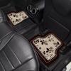 Mats, Retro French-Style Interior Decorative Mats, Non-Slip, Water-Absorbent, Easy-To-Clean Mats, Can Be Cut to Fit, Semi-Enclosed Car Floor Mats