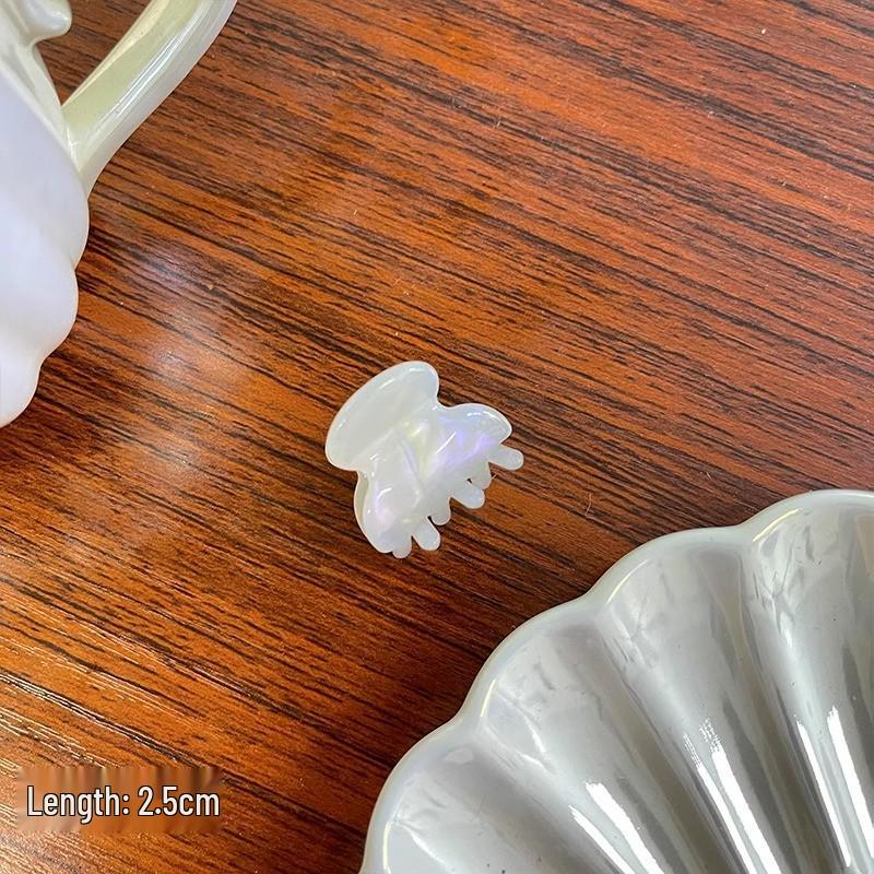 Mermaid Princess Acetate Hair Claw - Large Temperament Shark Clip for Elegant Hair Styles