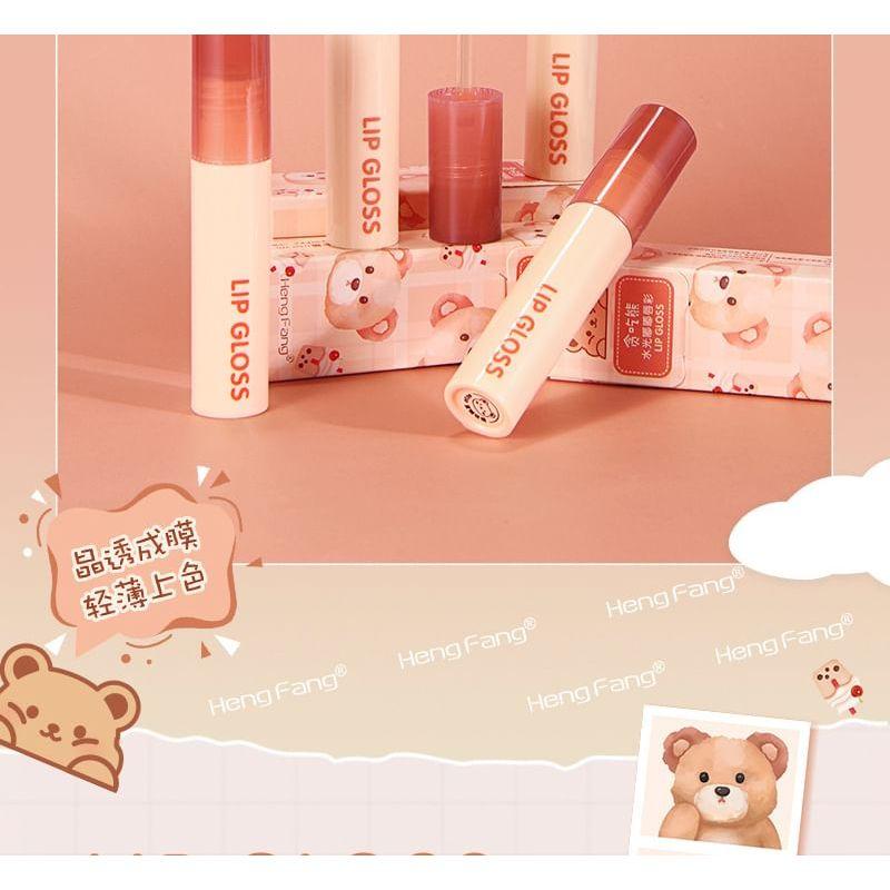 Heng Fang - Greedy Bear Watery Lip Glaze - 4 Colors