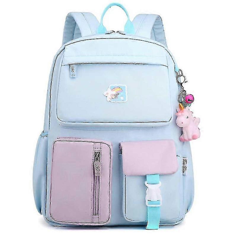 School Bag, Junior High School Students Backpack Trend Backpack Small Purple And Pink