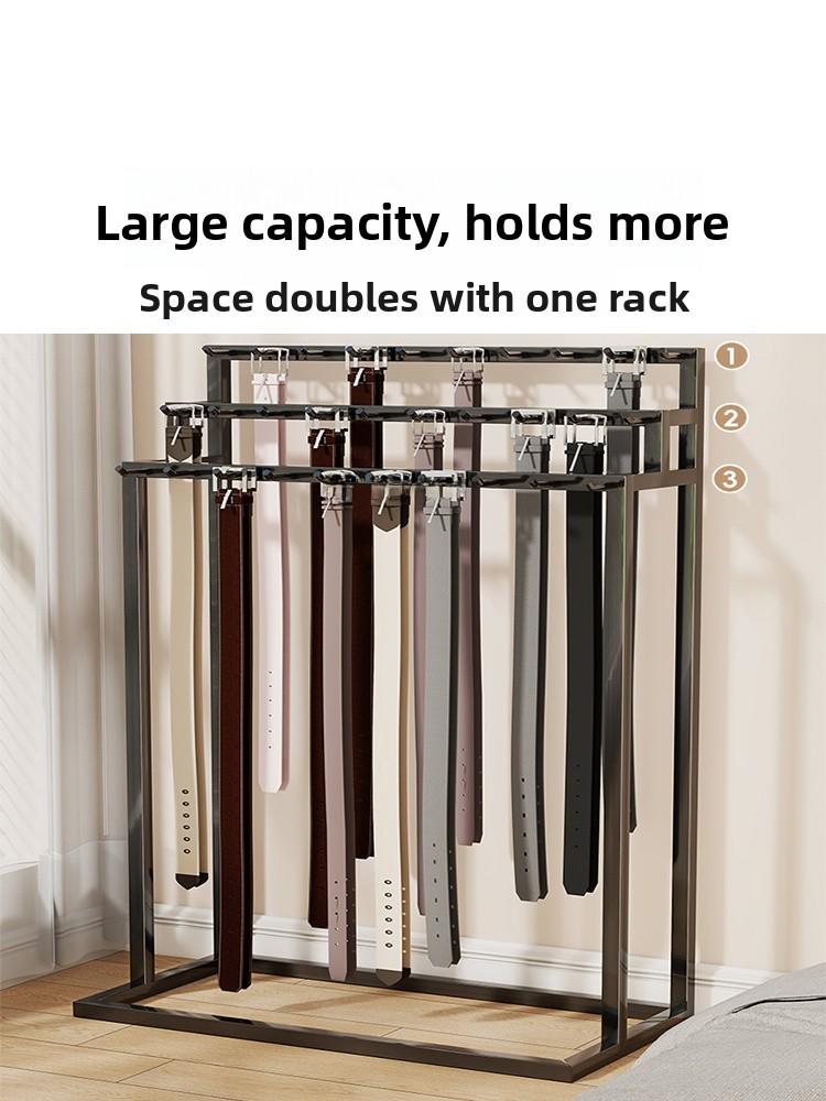 Multifunctional Belt Display Stand Large Capaci Netie Storage Ra Floor Mounted Multi-layer Elf for Clothing Accories