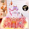 Moonlight Society Star Moon Castle Small Particle Building Blocks Decoration Assembly Diy Building Toys Girl Birthday Gift