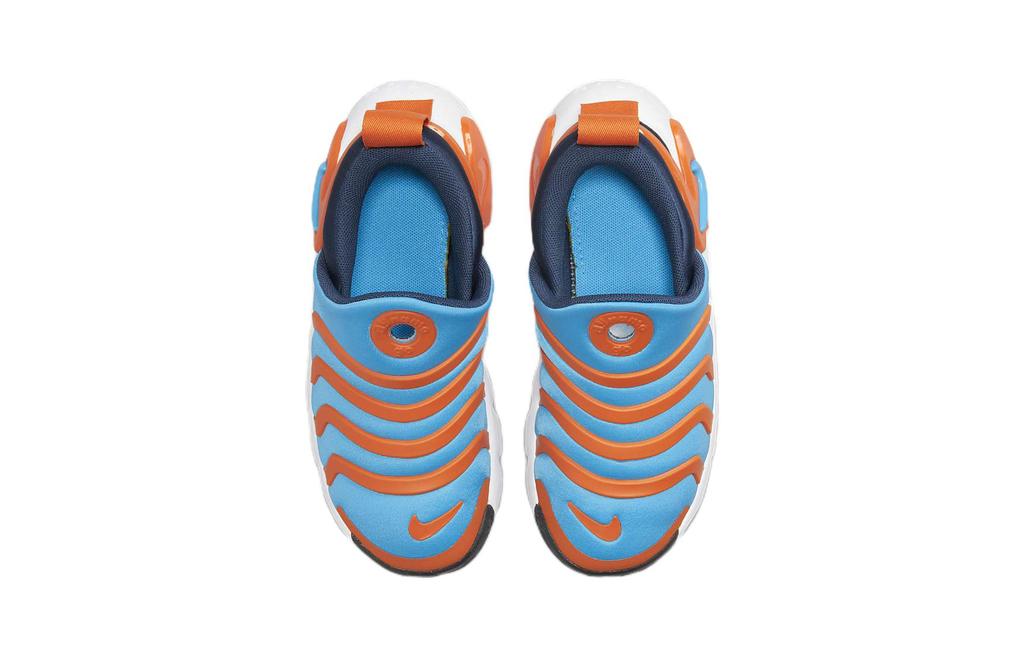 Nike Dynamo GO Caterpillar Cushioning Low top Sports Casual Shoes Blue Orange Children Aged 3 7 Years Old DH3437-403