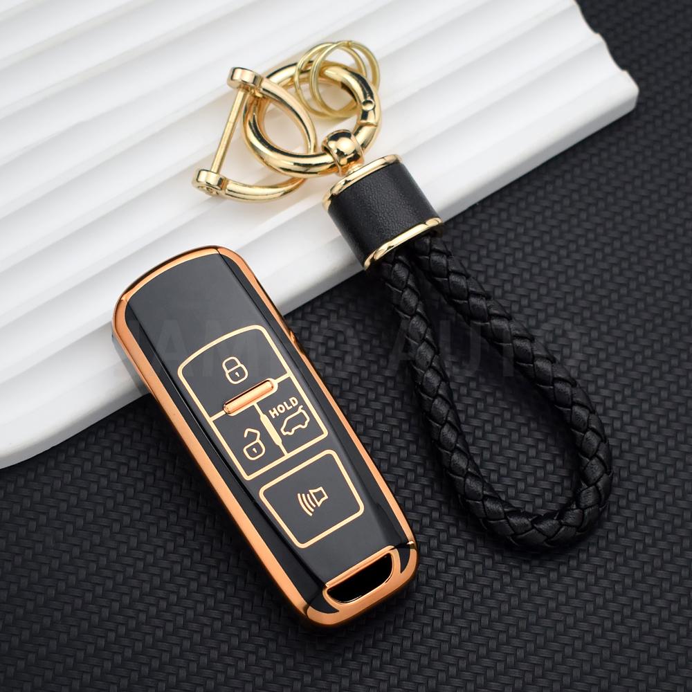 Protective Key Cover Shell For Proton For Cross-Border S Automobile Key Holde Fob 4 Buttons Tpu Key Case Key Chain Set