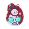 Christmas Silicone Sensory Decompression Desktop Puzzle Decompression  KeychainToy