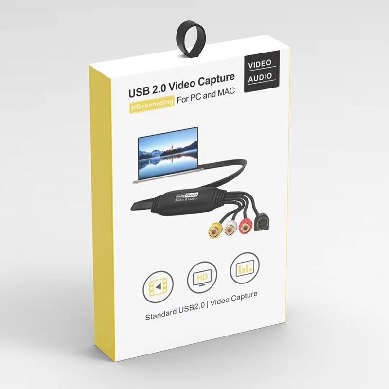 1080P CVBS To USB Capture Card with S-Video & AV Support for Video Surveillance Recording