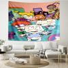Rugrats Print Tapestry, Backdrop, Easy Setup, Ideal for Bedroom, Office & Living Room, with Aesthetic Wall Hanging Decor.
