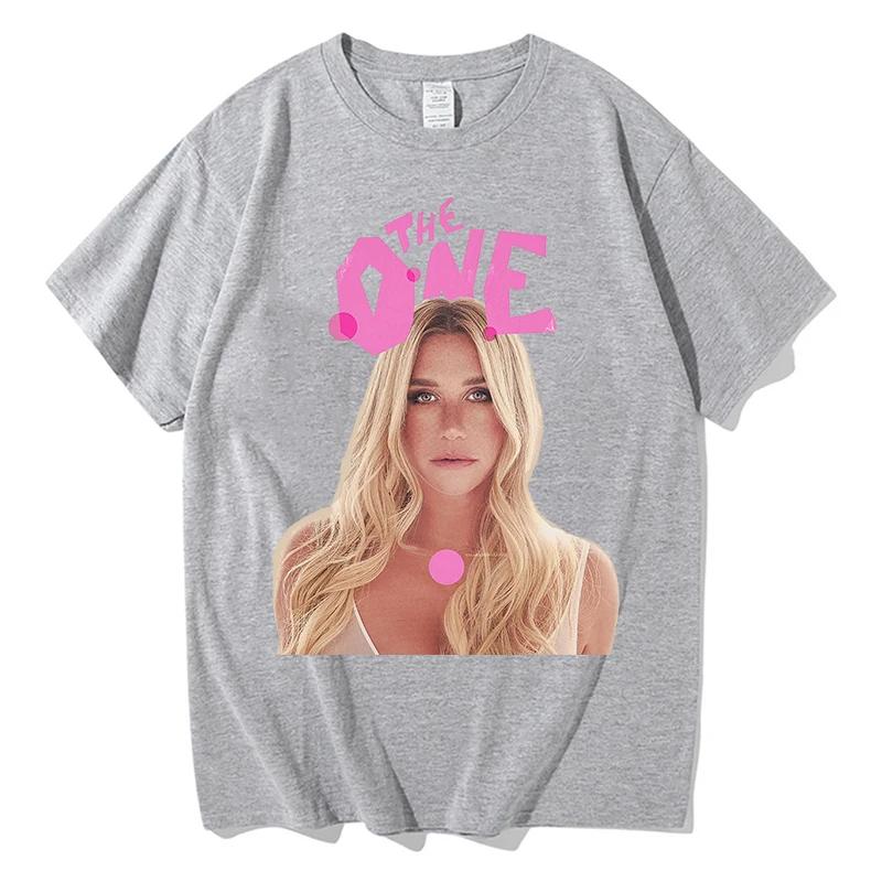 

Kesha The One T-shirt Unisex Tshirts Cotton Short Sleeve Male T Shirts Streetwear Fashion Graphic Printing Men Women Tees 5XL різнокольоровий