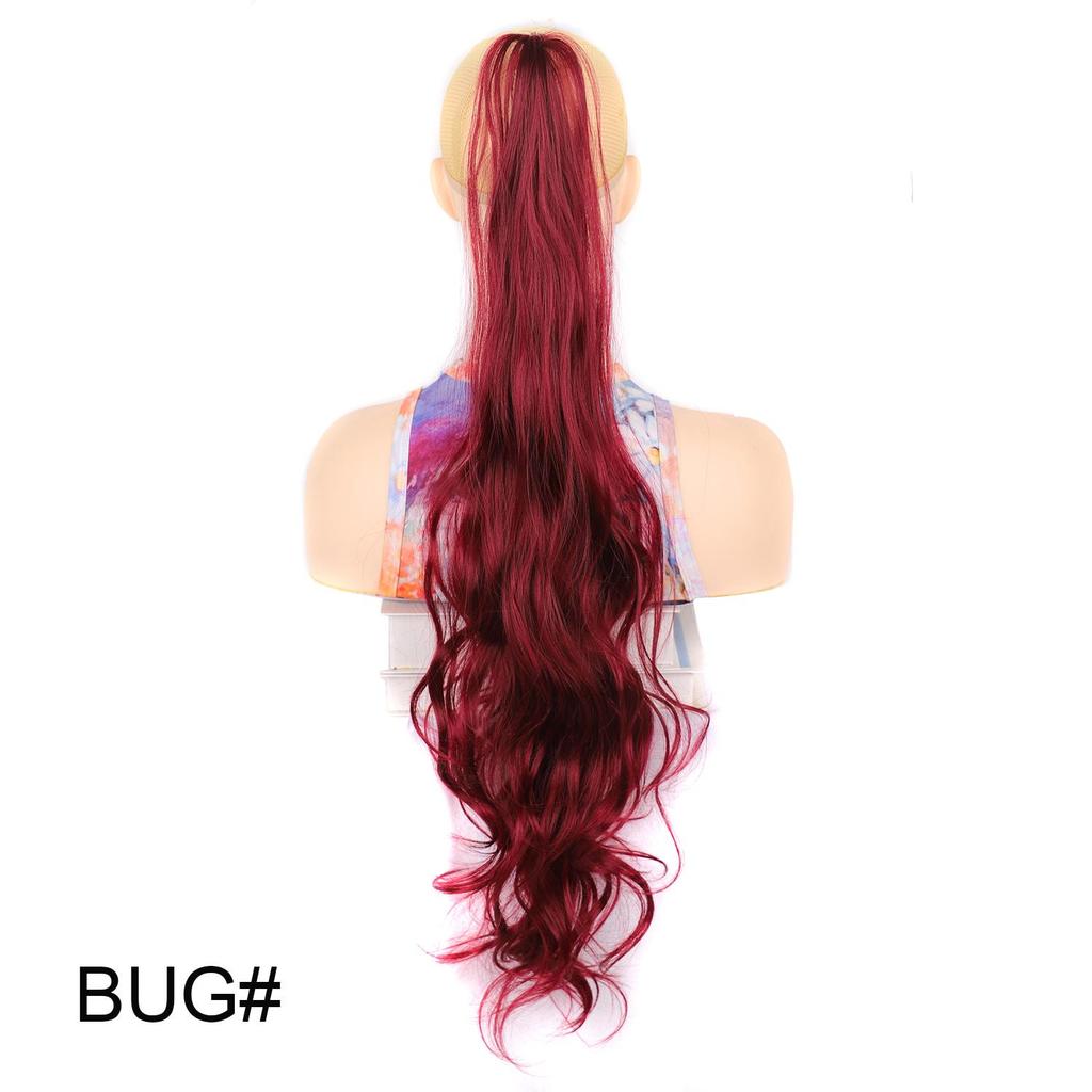 32 Zoll Langes Welliges Pferdeschwanz-Haarteil Flexibles Umwickelbares Pferdeschwanz-Haarteil für Damen Natürliches Aussehen Synthetisches Haar-Add-On