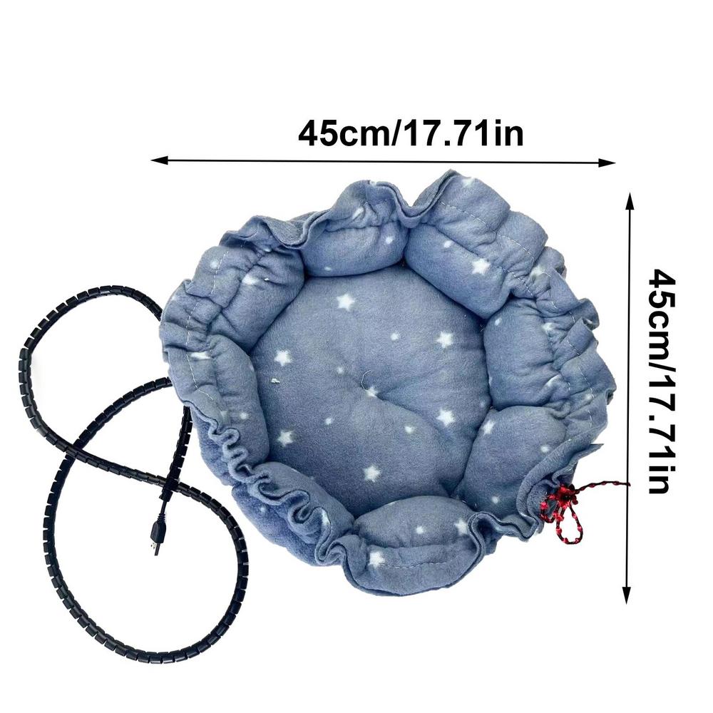 

Cat Heating Pad Plush Pet Electric Blanket Pet Heating Mat Dog Heating Blanket With Chew Resistant Cable Warming Cat Heating Bed