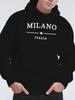 Mailand Italien Herren Sweatshirt Hoodie Neuer Street Style Bedruckte Oberteile Herbst- und Winterkleidung Kostenlos Ho