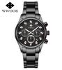 WWOOR Luxury Military Watch for Men Waterproof Luminous Date Chronograph Man Watch Sport Quartz Stainless Steel Men's Watches