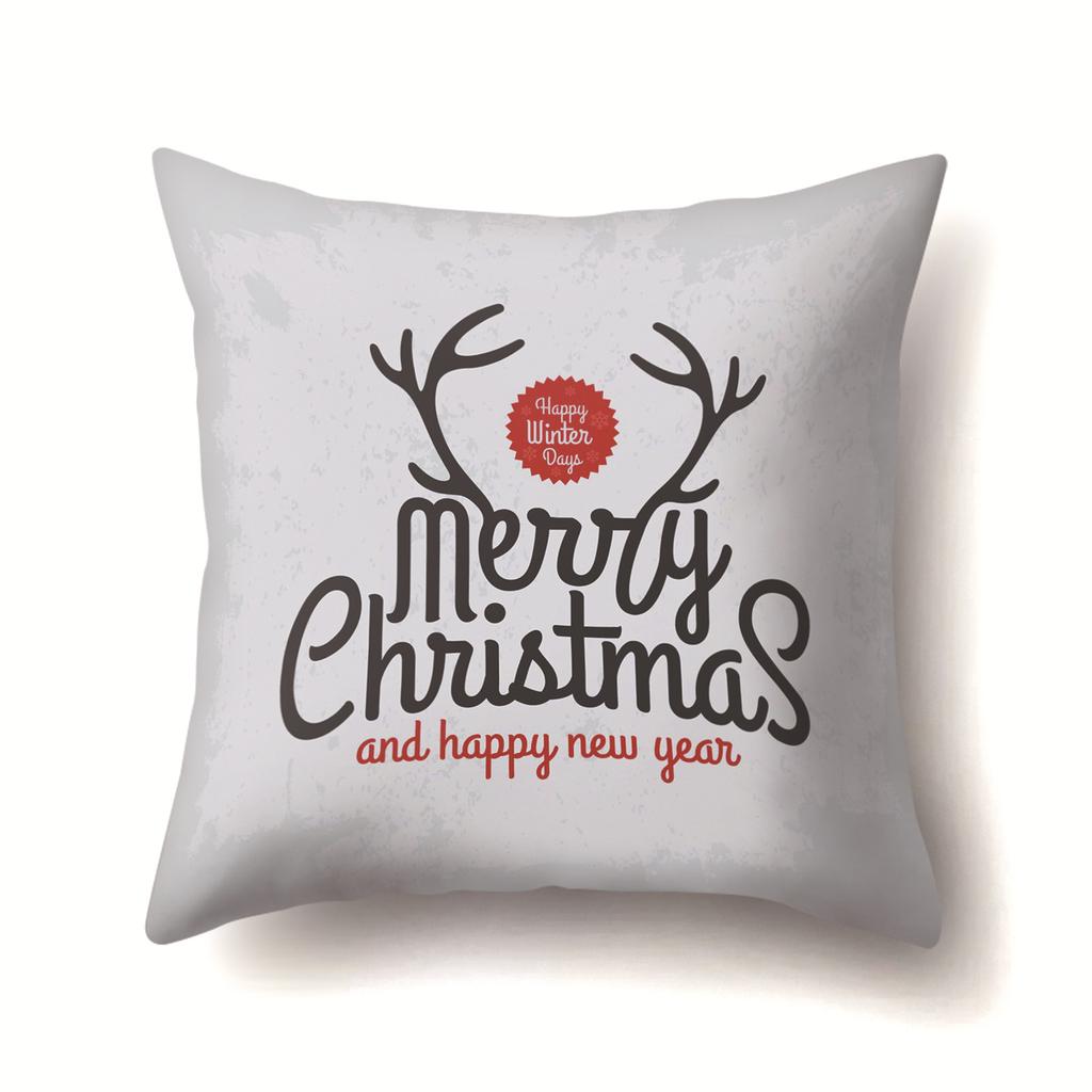 Christmas Series Polyester Pillows Santa Multi-platform Christmas Elk Pillow Cover
