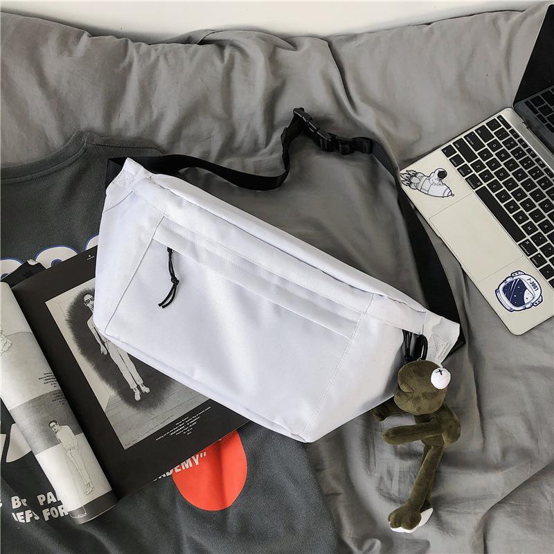 Casual Crossbody Tas Grote Capaciteit Heren Heuptas Straat Trend Bapa Enkele Schoudertas voor Studenten Heuptas voor Dames