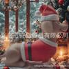 Christmas Long Leg Dog Figurine Resin Craft Home Window Entryway Decor