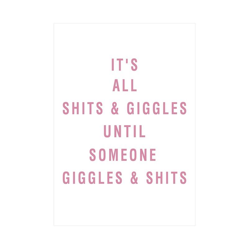 Badezimmer lustige Worte Drucke Poster Wand Bild Toilette Dekor kein Rahmen