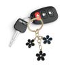 Eelgant Floral Keychain For Women Colorful Flower Keyring Pendant Alloy Key Holder Girls Bag Charm Accessories Gift