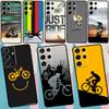 Cycling Bike Phone Case For Samsung Galaxy S25 S24 S23 S22 S21 Ultra S9 S10 S20 Plus S24 FE Funda Cover