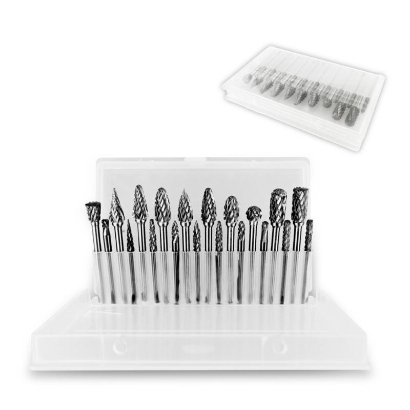 Precise Tungsten Steel Rotary Burrs File Grinding Heads for Effective Grinding in Metal Wood Sculpting Polishing Carving