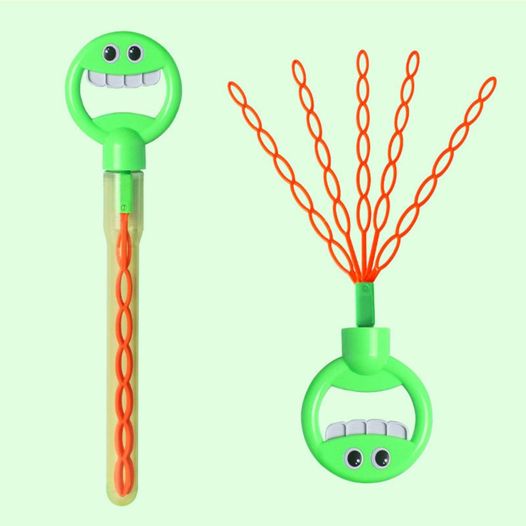 Yousheng 32-Hole Smile Face Bubble Machine Romantic Bubble Maker with Concentrate Packs Bubble Blowing Machine Toy for Kids Adults