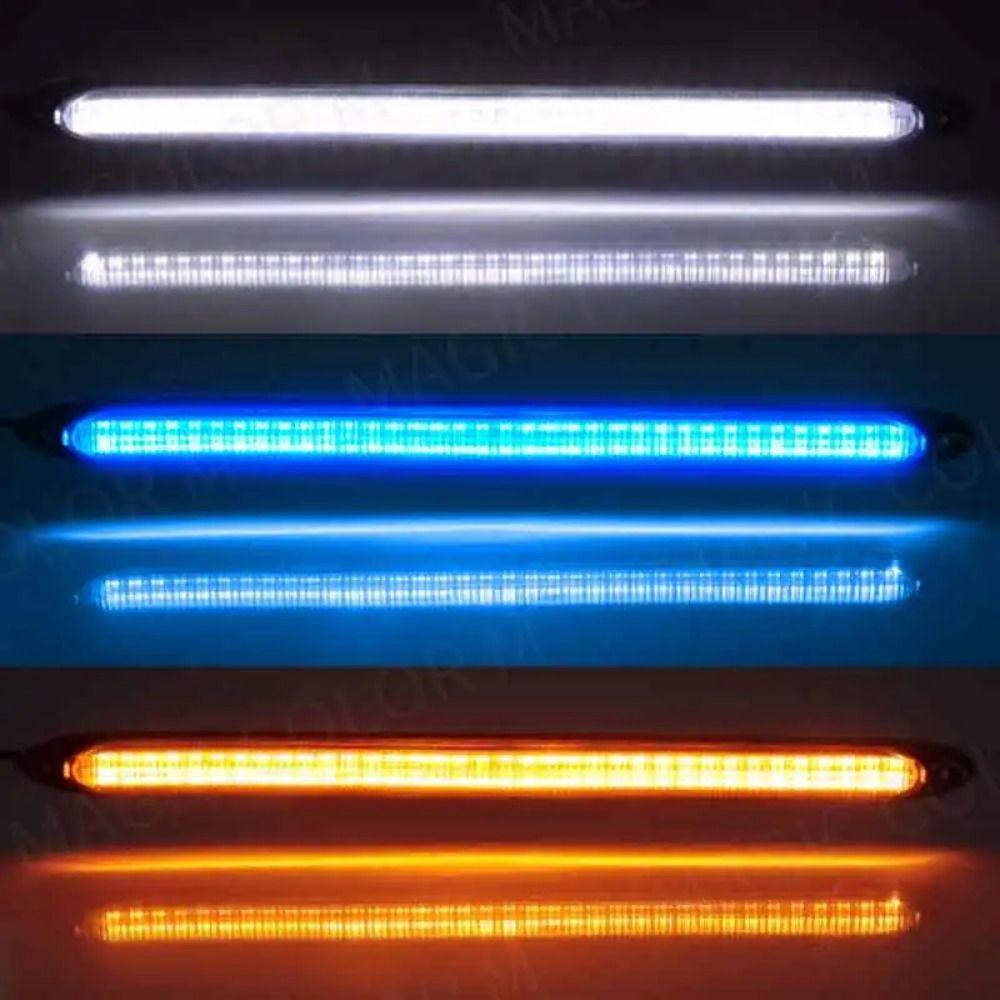 2 Stück Wasserdichte LED-Fahrlicht Tagfahrlicht Auto Tagfahrlicht Bremsflussleuchten