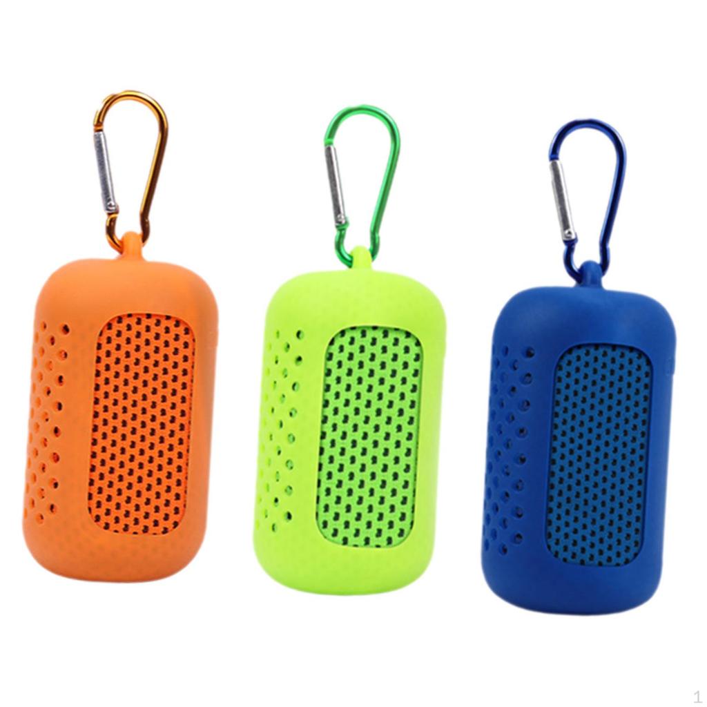 3 Microfiber Cooling Gym Towels, Ideal for Sports Trips And Warm Climates.