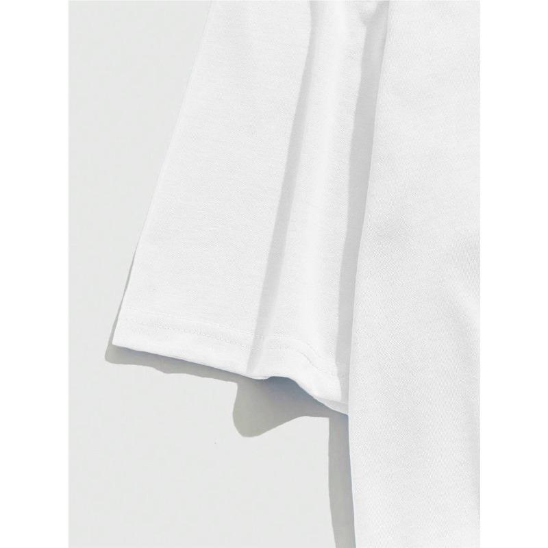 European sizes Men's Russian Cyrillic Text T-Shirt - "That's Russian & Means You're a Nice Person" White & Black Cyrillic Script Print