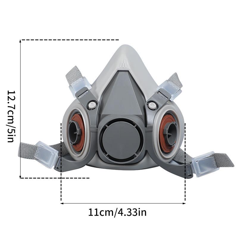 Gas Mask with 60923/21/26 Filter for Paint, Pesticide, Odor, and Chemical Protection