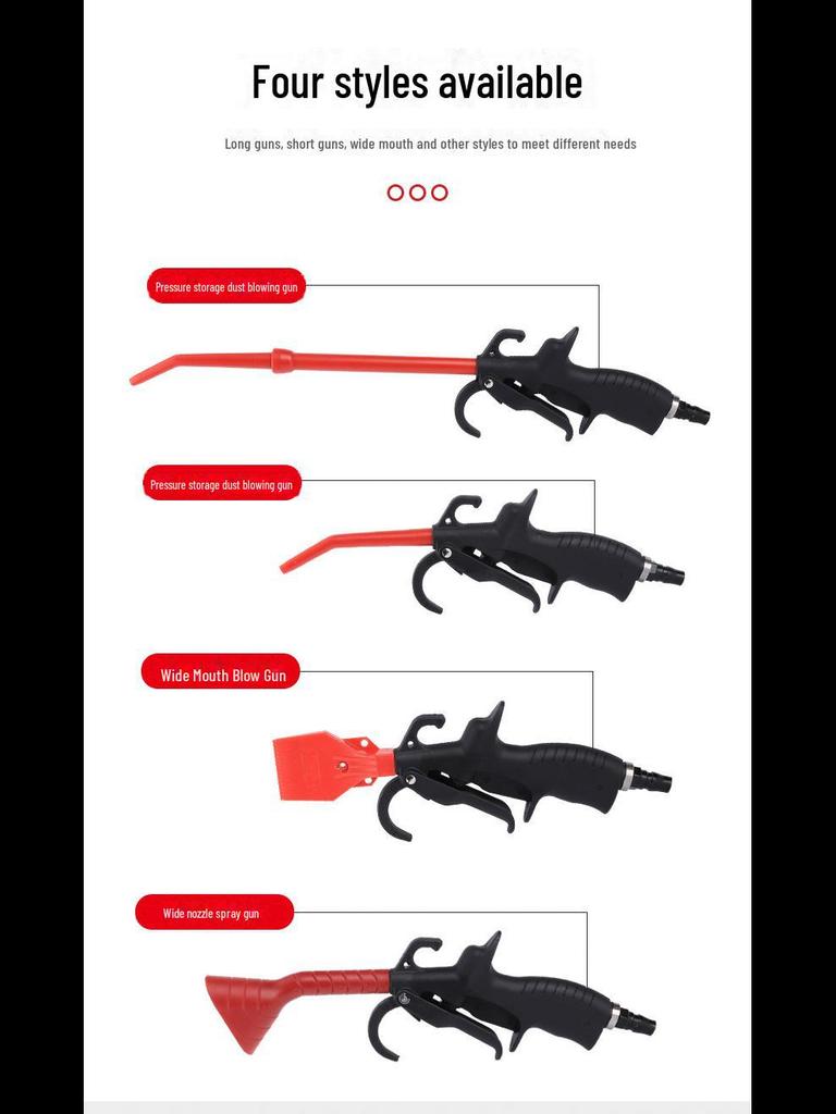 "High-Pressure Dual-Purpose Air and Water Blowing Gun for Car Wash"