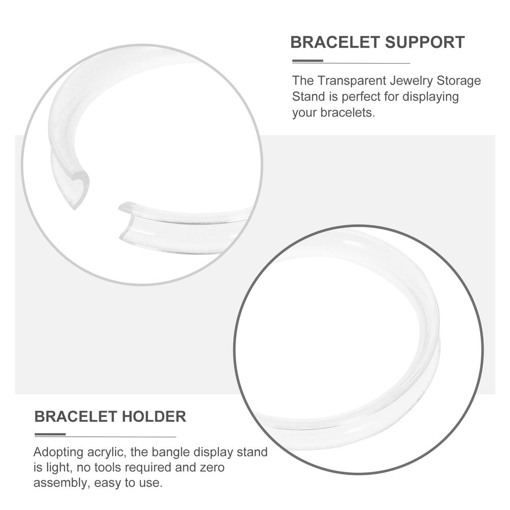 Bracelet Support Ring Transparent Card Binders Beaded Holders Jewelry Rack Display Stand