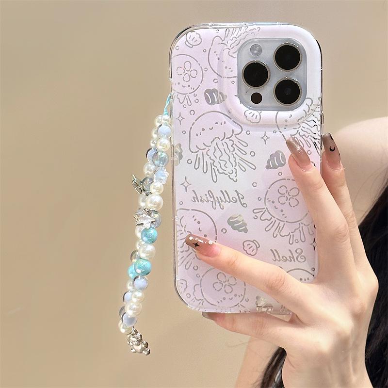 Pouzdro na iPhone Zhitai: Kompatibilní s iPhone 11, 12, 13 Pro Max, 14 Pro a 15. Zahrnuje náramek pro větší pohodlí.