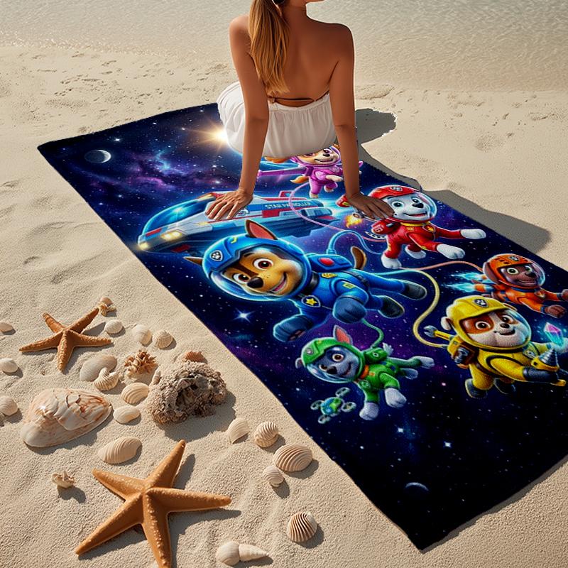 Space Patrol Pals Beach Towel, Super Soft Microfiber, Gift for Her/Him, Birthday, for Pool, Beach, Travel, Home Decor Fan gifts