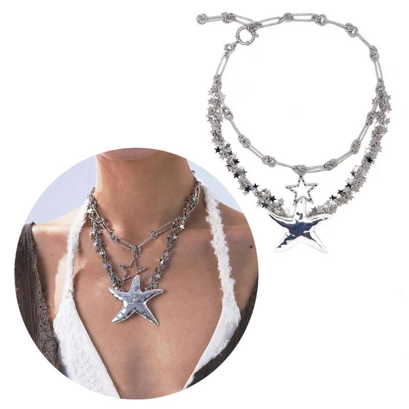 Temperament Niche Collarbone Chain Korean Student Simple Starfish Jewelry